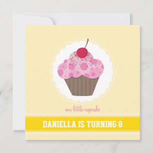 Invitations DE FÊTE D'ANNIVERSAIRE :: cupcake 3SQ