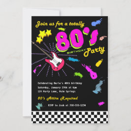 Invitations de fête d'anniversaire dans les années