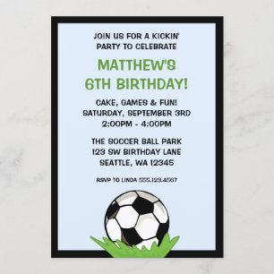 Invitations de fête d'anniversaire de ballon de