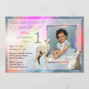 Invitations de fête d'anniversaire de bébé