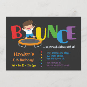 Invitations de fête d'anniversaire de garçons de
