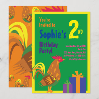 Invitations de fête d'anniversaire de l'animal de