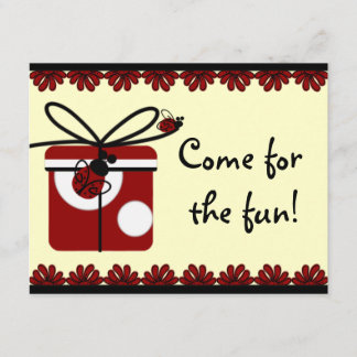 Invitations de fête d'anniversaire de Madame Bug