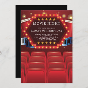 Invitations de fête d'anniversaire de soirée