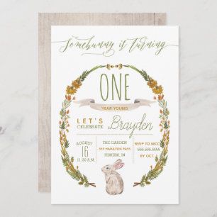 Invitations de fête d'anniversaire de Somebunny
