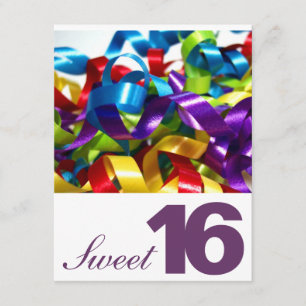 Invitations de fête d'anniversaire de sweet