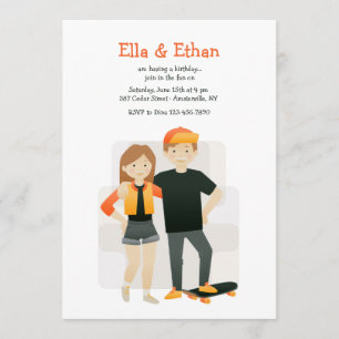 Invitations de fête d'anniversaire d'enfants de