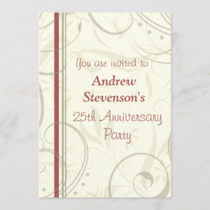 Invitations de fête d'anniversaire d'Ermployee