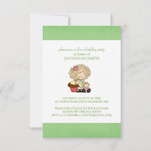 Invitations de fête d'anniversaire pour une fille