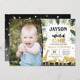 Invitations de fête d'anniversaire Wild One