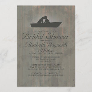 Invitations de Fête de la mariée de bateau de pays