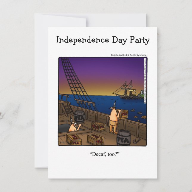 Invitations de fête de l'Humour (Devant)