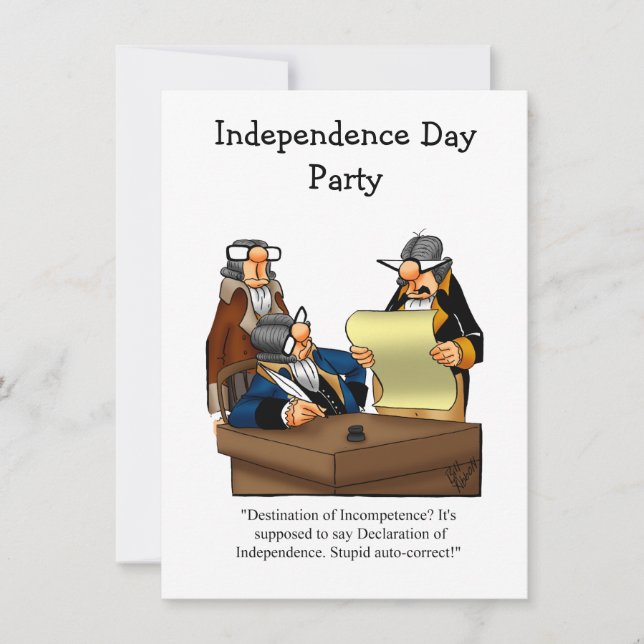 Invitations de fête de l'Humour (Devant)