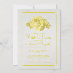 Invitations de Fête de l'mariée à fleurs et à fleu