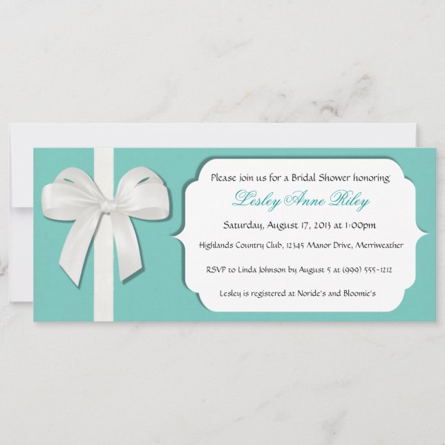 Invitations de Fête de l'mariée personnalisés Robi (Devant)