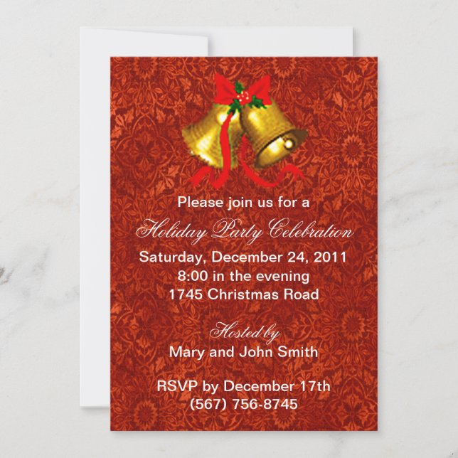 Invitations de fête de Noël (Devant)