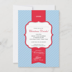 INVITATIONS DE FÊTE DE NOËL : : revers 5P