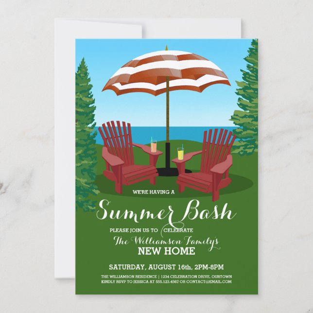 Invitations de fête d'été Fun (Devant)