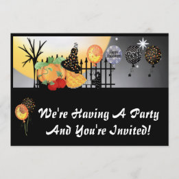 Invitations de fête d'Halloween