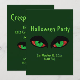 Invitations de fête d'Halloween