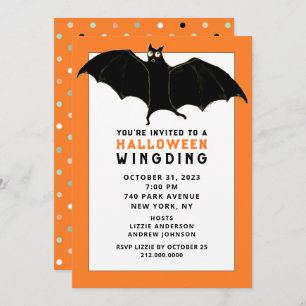 Invitations de fête d'Halloween amusantes