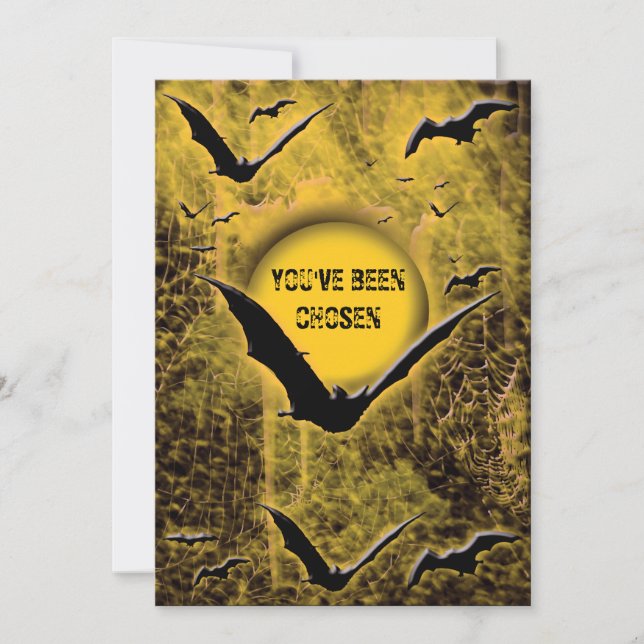 Invitations de fête d'Halloween - modèle de person (Devant)