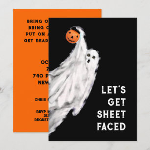 Invitations de fête d'Halloween pour adultes