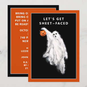 Invitations de fête d'Halloween pour adultes