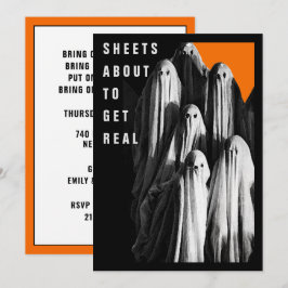 Invitations de fête d'Halloween pour adultes