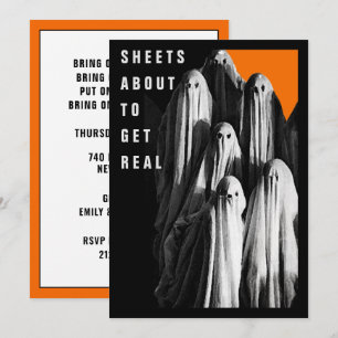 Invitations de fête d'Halloween pour adultes