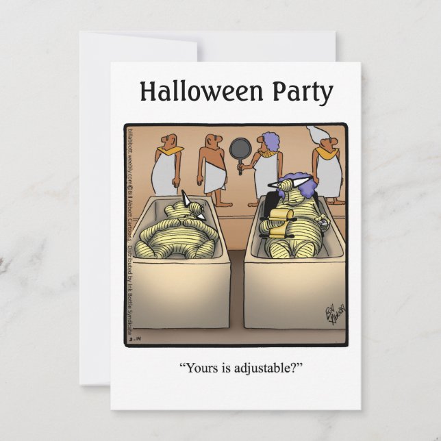Invitations De Fête D'Humour Halloween Pour Hallow (Devant)