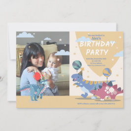 Invitations de fête Dino de Roar-some : amusant et