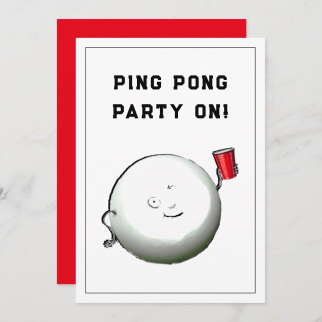 Invitations de fête du 21e anniversaire (Devant / Derrière)