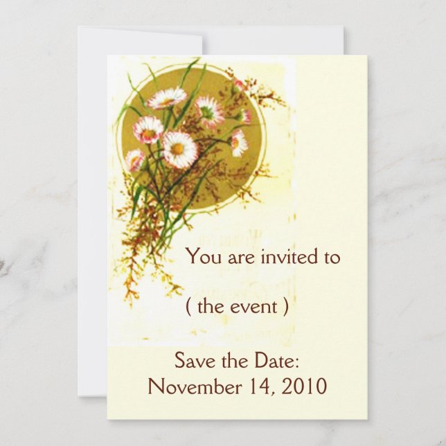 Invitations de fleurs (Devant)