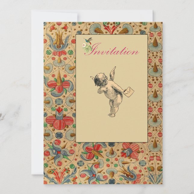 Invitations de Floral Cherub (Devant)