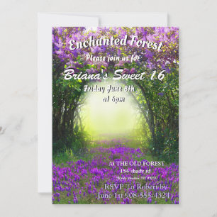 Invitations de forêt enchantées
