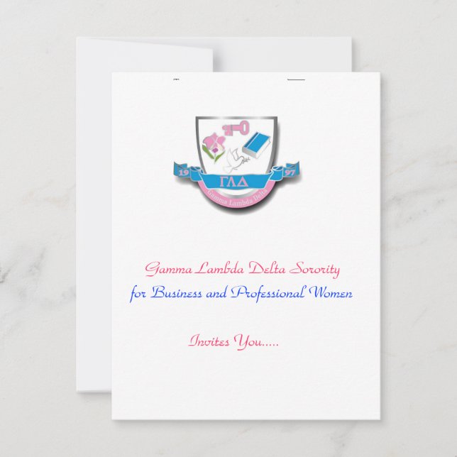 Invitations de GLD (Devant)