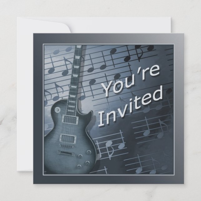 Invitations de guitare - Utilisation multiple (Devant)