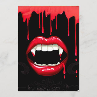 Invitations de Halloween de vampire
