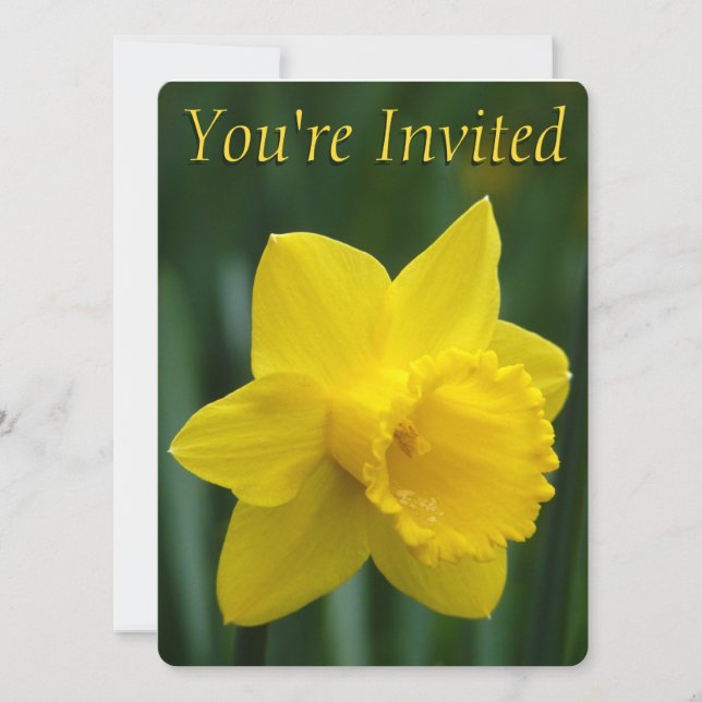 Invitations de jonquilles de Pâques Personnaliser  (Devant)