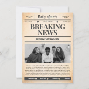 invitations de journaux en première page de l'actu