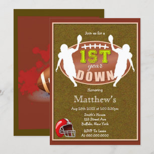 Invitations de la 1ère fête de football anniversai