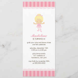 Invitations de la fête de ballet