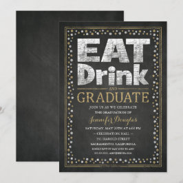 Invitations de la fête de graduation unique drôle 