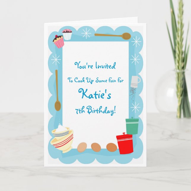 Invitations de la fête de la Cuisine de l'enfant (Devant)