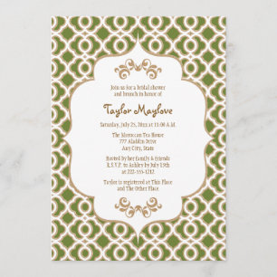 Invitations de la Fête de l'mariée marocaine Olive