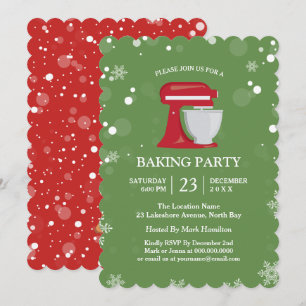 Invitations de la fête de pâtisserie