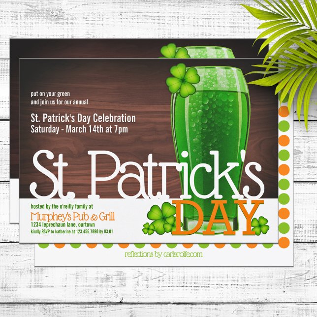 Invitations de la fête de St. Patricks (Créateur téléchargé)