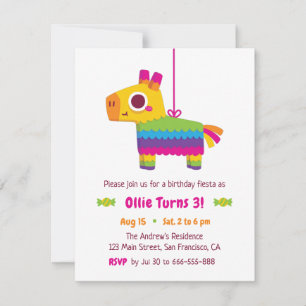 Invitations de la fête des Anniversaires de enfant