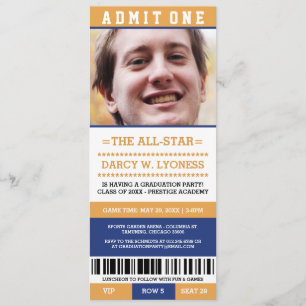 Invitations de la fête des diplômés sportifs